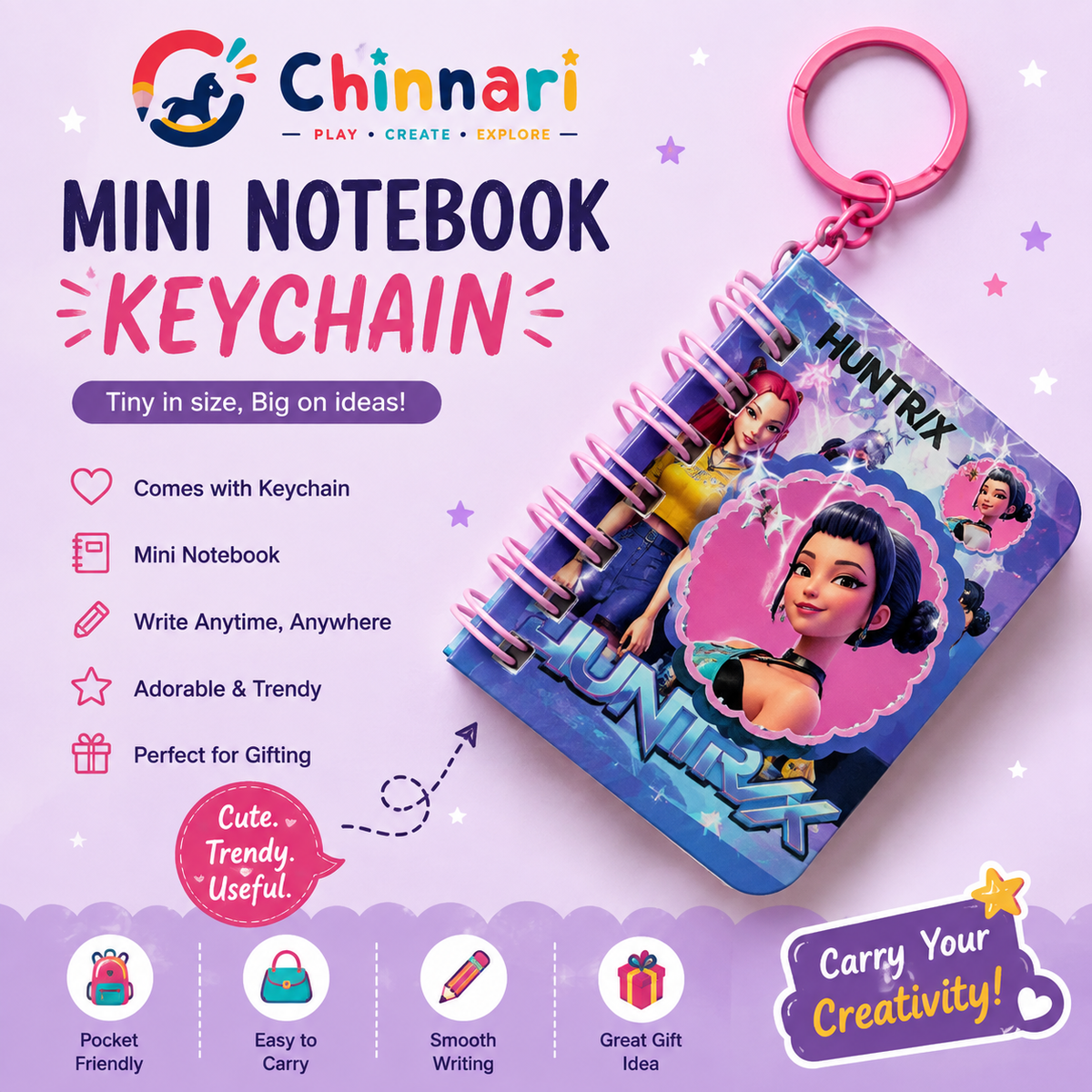Mini NoteBook KeyChain